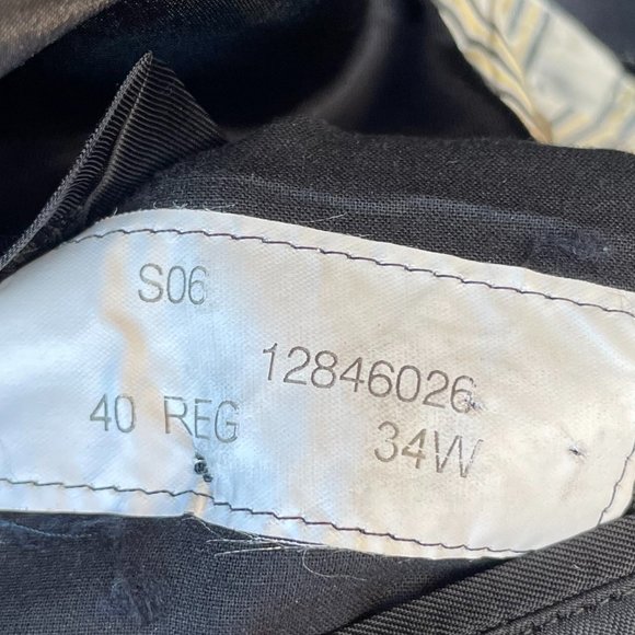 Black Brooks Brothers Golden Fleece 3-Button Suit Jacket - Picture 5 of 5